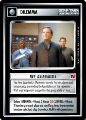 Star Trek: New Essentialists [Ungraded] Blaze of Glory STCCG Decipher 1E