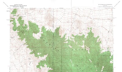 Mt. Stirling Quadrangle Nevada 1957 Topo Map Vintage USGS 15 Minute Topographic