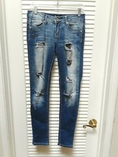 Eighty Eight Perfect Jeans Denim Pants Women's Size 1 Distressed Ripped 30X30