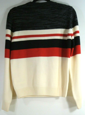 NEW Kenzo Stripe Floral Wool Sweater in Ivory/Multi - Size M