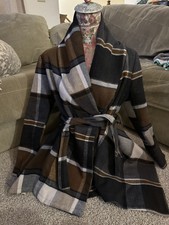 Chicwish Women's Earth Tone Wool Blend Coat Size M