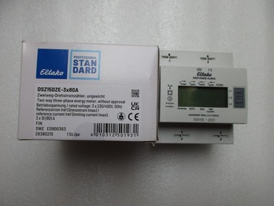 Eltako-Drehstromzähler elektronisch DSZ15DZE 3X80A gebraucht, 1Tag in Betriebb