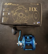Avet HX 4.2 Single Speed Lever Drag Casting Reel Blue , Right Hand BRAND NEW)