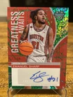 EMANUEL SHARP 2024-25 Bowman U Best AUTO GREEN MINI-DIAMOND REFRACTOR 13/99