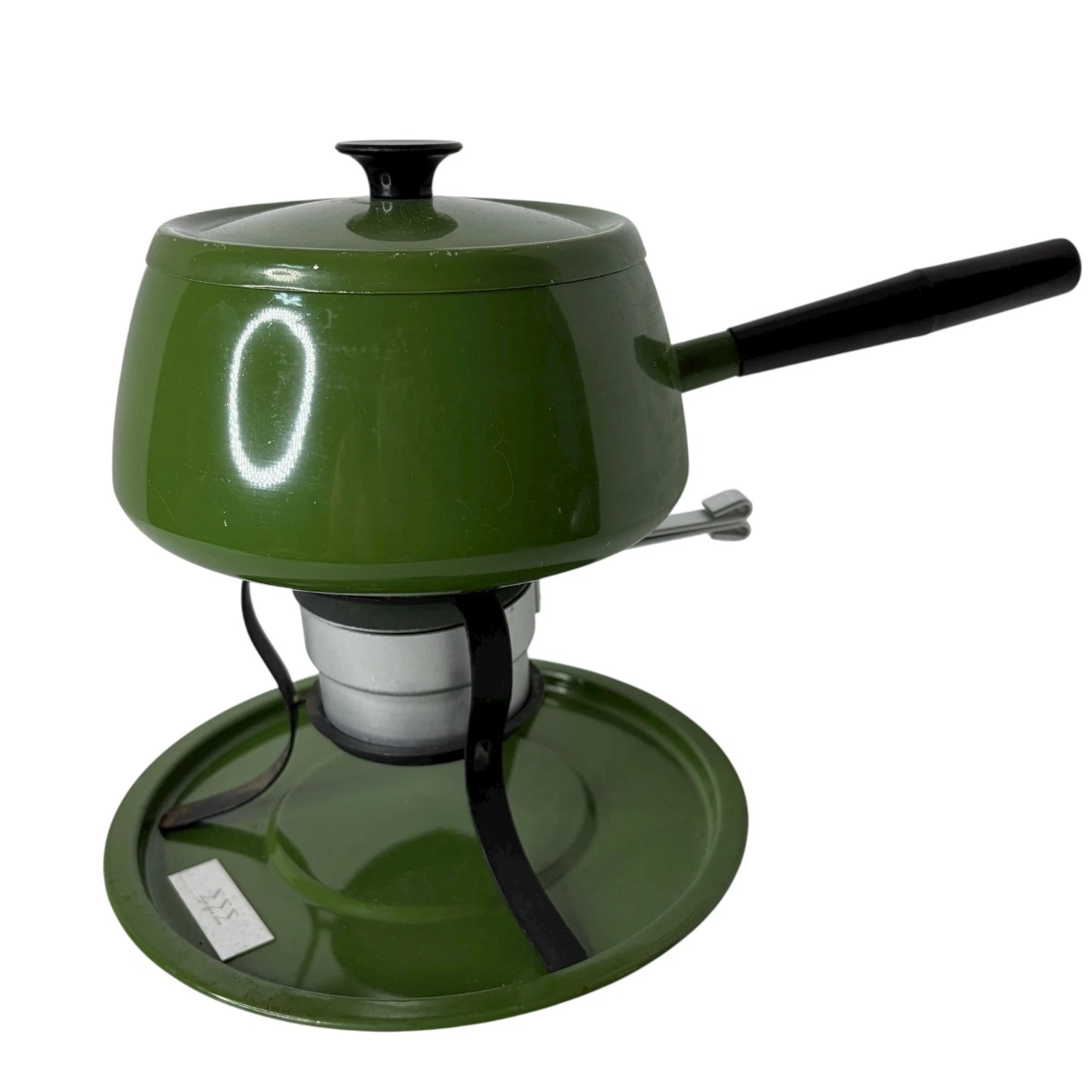 Vintage Fondue Pot by Gourmet International Avocado green