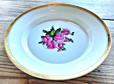 KPM Berlin Teller | Blumendekor | Goldrand | 1763-1913 | Ø24cm