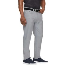 Greg Norman Men's Luxury Microfiber Ultimate 5-Pocket Pants, Gray, 38x32