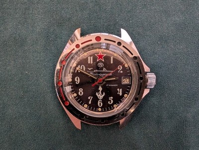 Vostok Komandirskie Automatic | Kal. 2416B | 40mm | Armbanduhr U-Boot Anker