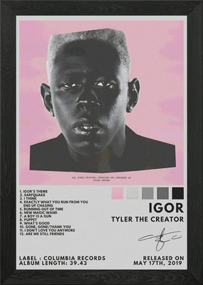 Igor Album Cover gerahmt Wandbild Poster Leinwanddruck Bild