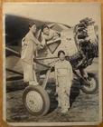 Oriental ladies with Ryan Brougham aircraft, orig 1930s photo.