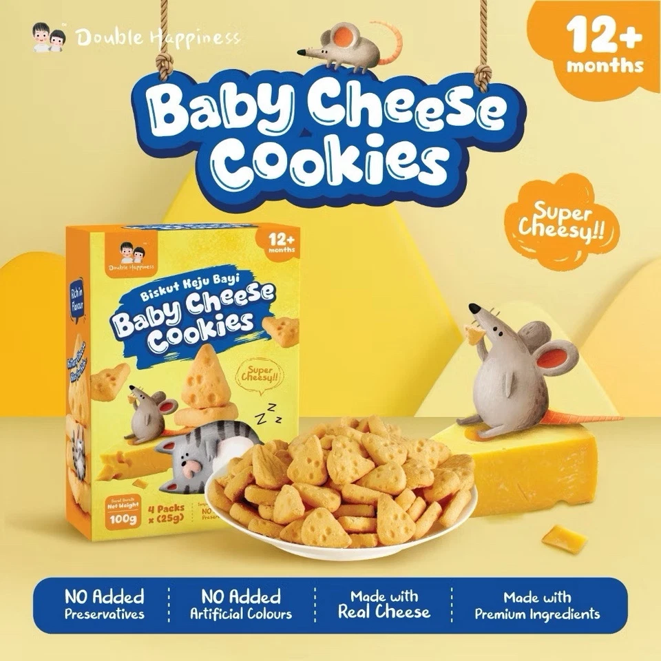 Baby Biscuits Baby Cheese CookiesSnacks Cookies From 12+ Months 100g Ship On DHL - Image 1 of 4
