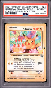 Birthday Pikachu 25th Anniversary Psa 10 | eBay