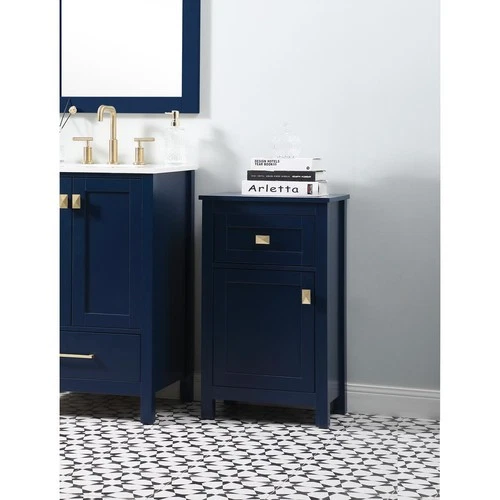 Elegant Lighting SC011830BL Adian Blue Bathroom Storage Cabinet - Picture 10 of 11