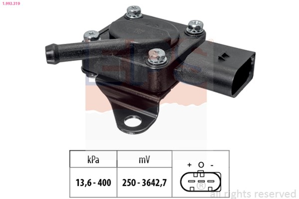 EPS Sensor Abgasdruck 1.993.319 FüR BMW 3Er Touring E91 E90 E92 X1 E84 1Er E81-image
