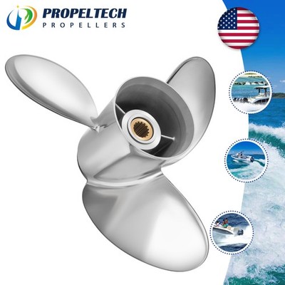 Stainless Propeller 13 3/4 x 21 Prop for Yamaha Engines 150-250HP 15 Spline RH
