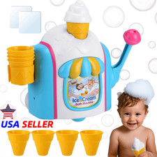 Ice Cream Bubble Bath Machine Toy for Toddlers 1-5 , Perfect Shower