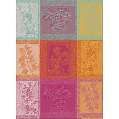 GARNIER-THIEBAUT Geschirrtuch MILLE VEGETAUX ARC-EN-CIEL 56 x 77 cm 100% Baumwol