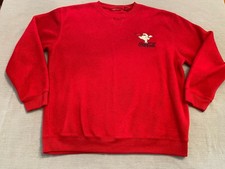 Vtg Coca Cola Crewneck Sweatshirt L 11/13 Red Embroidered Polar Bear Pullover