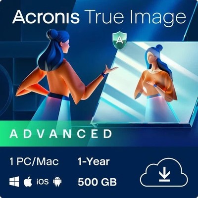 Acronis True Image Advanced 1 Jahr 1 PC 50 GB WIN macOS Android iOS AKTION TOP