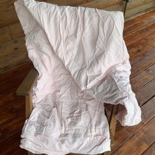 Restoration Hardware Baby Child Pintucked Pink Full Duvet Cover