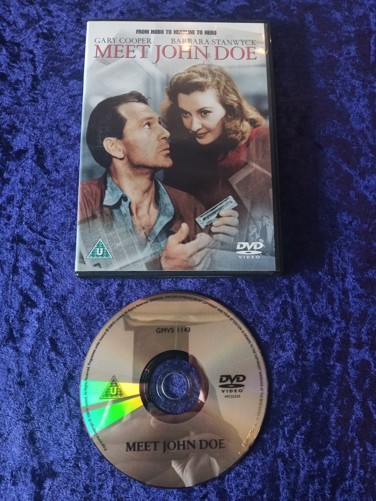 DVD MEET JOHN DOE GARY COOPER BARBARA STANWYCK FRANK CAPRA CLASSIC DRAMA UK R2