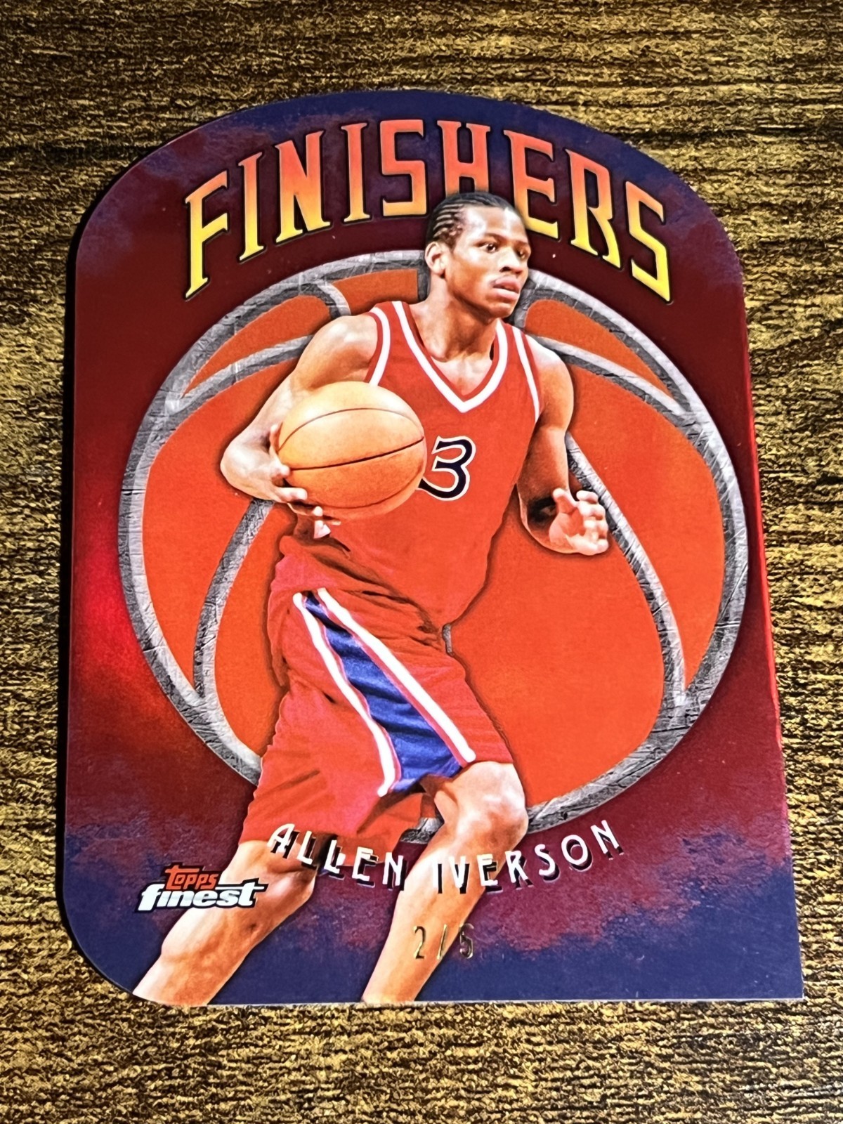 Allen Iverson 2024 Topps Finest #F-7 Finishers - Geometric