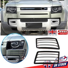 Metal Headlight Protectors Cover Grille For Land Rover Defender L663 2020-2024