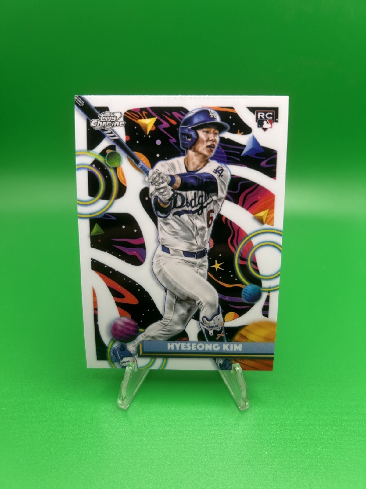 2025 Topps Cosmic Chrome Hyeseong Kim RC White Hole Refractor #181 Dodgers SSP