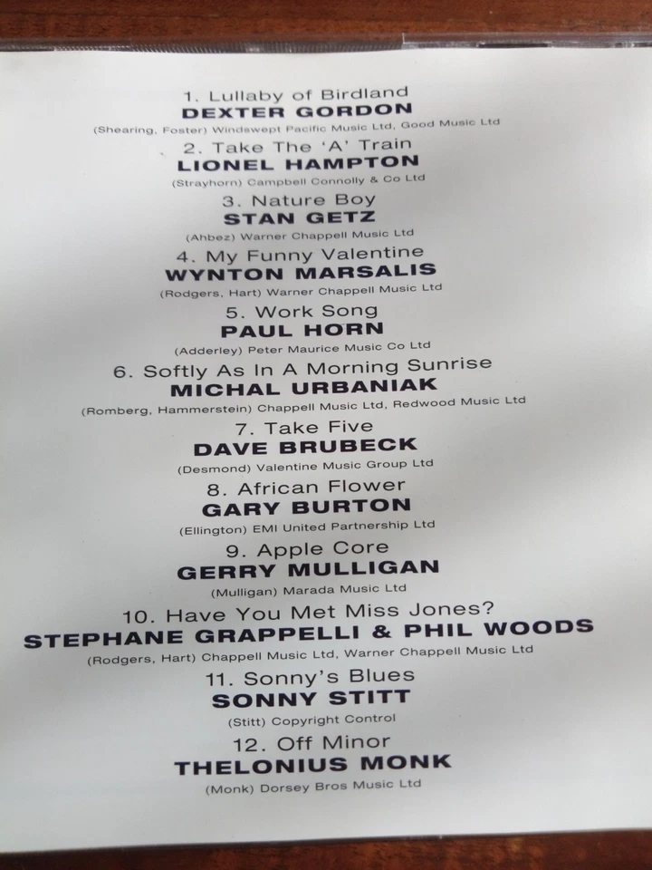 JAZZ MASTERPIECES - VOLUME TWO - CD (1995) - Bild 2 von 2