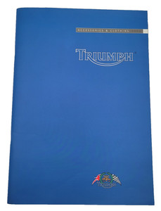 2002 TRIUMPH MOTORCYCLE Accessories & Clothing Dealer Sales Brochure Catalog VTG