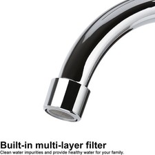Cold Water Faucet Only, High Arc Single Handle One Hole Faucet for Kitchen Garde