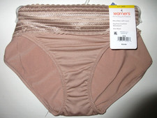 Warners BIKINI Panties No Pinching dig free Lace 5509 beige microfiber  6/M