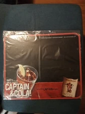 Captain Morgan Spiced Rum Sign Chalkboard Metal Menuboard Captain & Cola 18"x15"