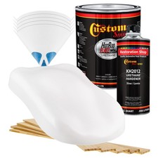 Arctic White Hot Rod Flatz Flat Matte Satin Urethane Auto Car Paint Gallon Kit