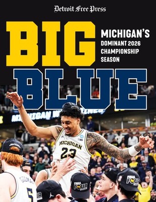Michigan Wolverines x Detroit Free Press Cover 2026 National Championship Poster