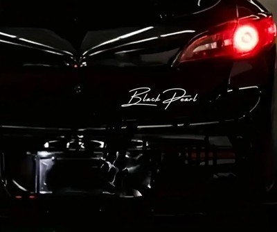 1x Black Pearl Schwarze Perle Autoaufkleber Sticker Folie