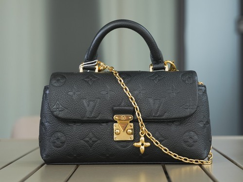 LOUIS VUITTON Madeleine Monogram Empreinte Top Handle Chain Shoulder bag Women