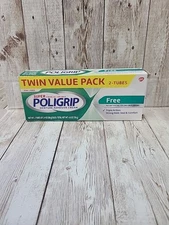 Super Strong All-Day Hold Poligrip Denture Adhesive Cream Zinc FREE 4.8 oz total