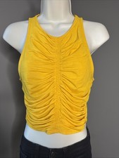 House Of Harlow Cropped top yellow size small