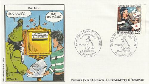 Enveloppe 1er jour Numismatique 1988 La BD et la Poste Enki Bilal - Photo 1/2