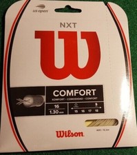 NEW WILSON NXT 16 1.30 TENNIS STRING  WHITE PACK  