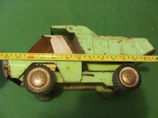 Vintage 14 1/2" Long Pressed Steel Buddy L Dump Truck.