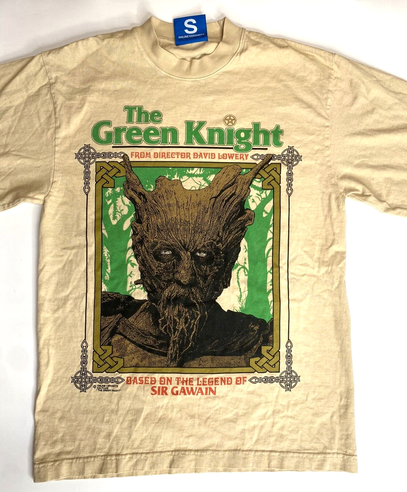A24 x Online Ceramics Green Knight Long Sleeve Tee in Size S