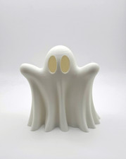 Halloween Holiday Ghost Decoration with realistic flame tealight included