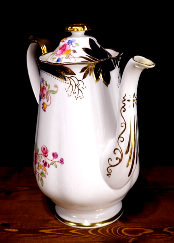 Royal Albert Crown China ESPRESSO Coffee Pot + 6 Demitasse Cups + Saucers 6513d - Picture 3 of 20