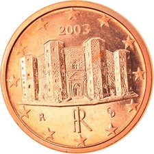 [#830528] Italien, Euro Cent, 2003, Rome, UNZ, Copper Plated Steel, KM:210