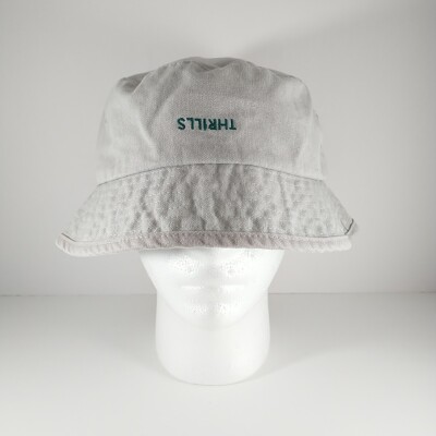Thrills Company Bucket Hat Beige Embroidered One Size Designed in