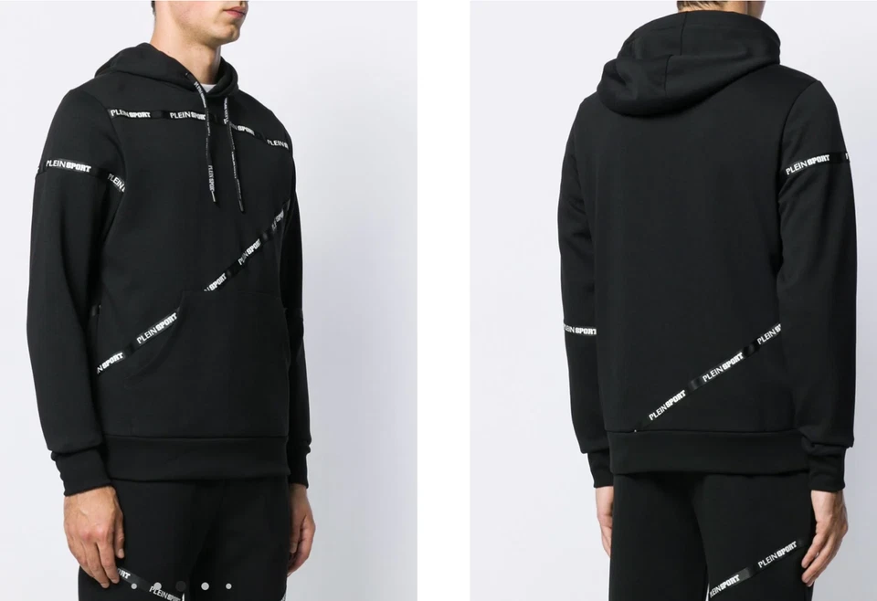 PHILIPP PLEIN SPORT HOODED SWEATSHIRT HOODIE KAPUZEN-PULLOVER PULLI SWEATER XL