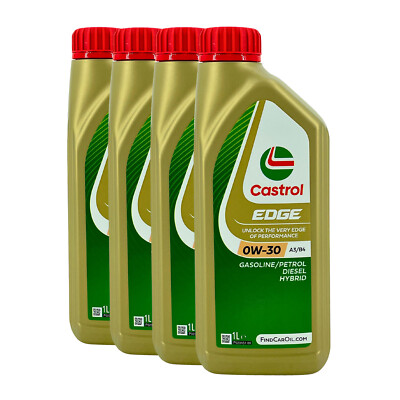 CASTROL Edge Fluid Titanium 0W-30 A3/B4 PKW-Motorenöl VW 50200, 50500, 4x1 Liter
