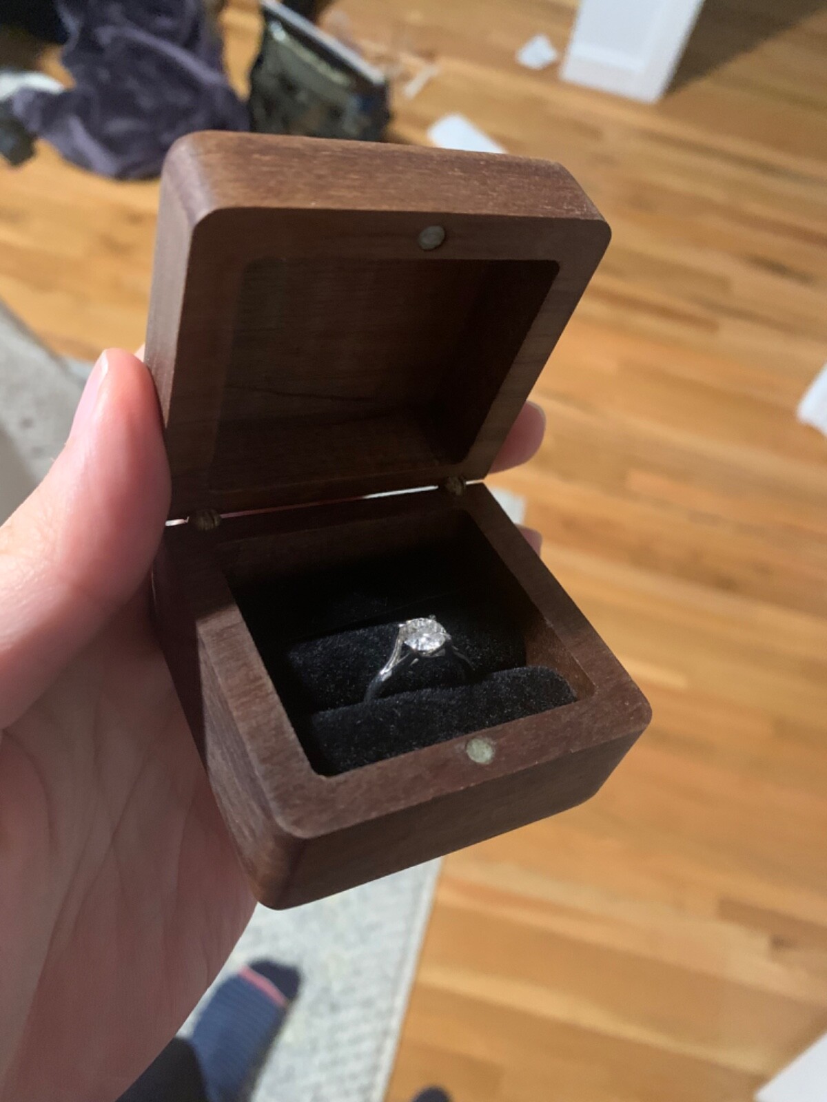 ENGAGEMENT RING: Brilliant Earth Platinum Reverie Ring Lab Diamond